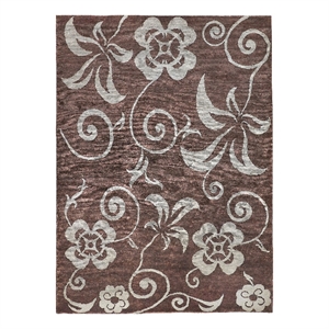 Antique Weave Ziegler Hand-Knotted Wool Brown/Light Blue 9'x12'6&quot Area Rug