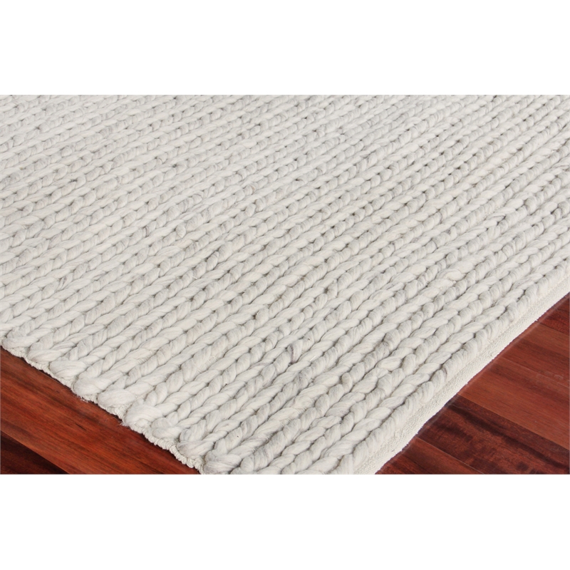 Arlow Flatweave Polyester/Cotton Light Gray 5'x7'6
