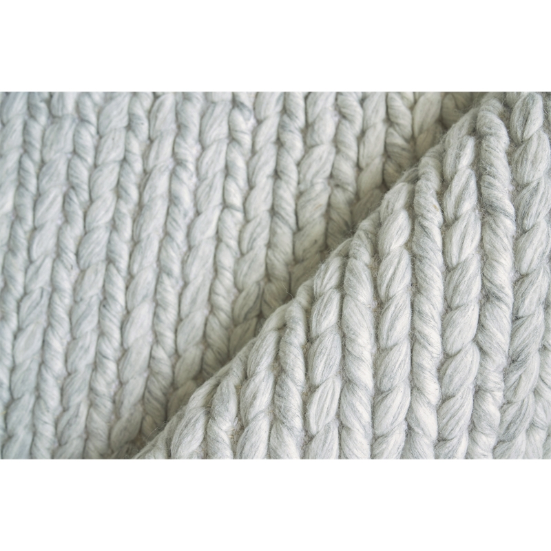 Arlow Flatweave Polyester/Cotton Light Gray 5'x7'6