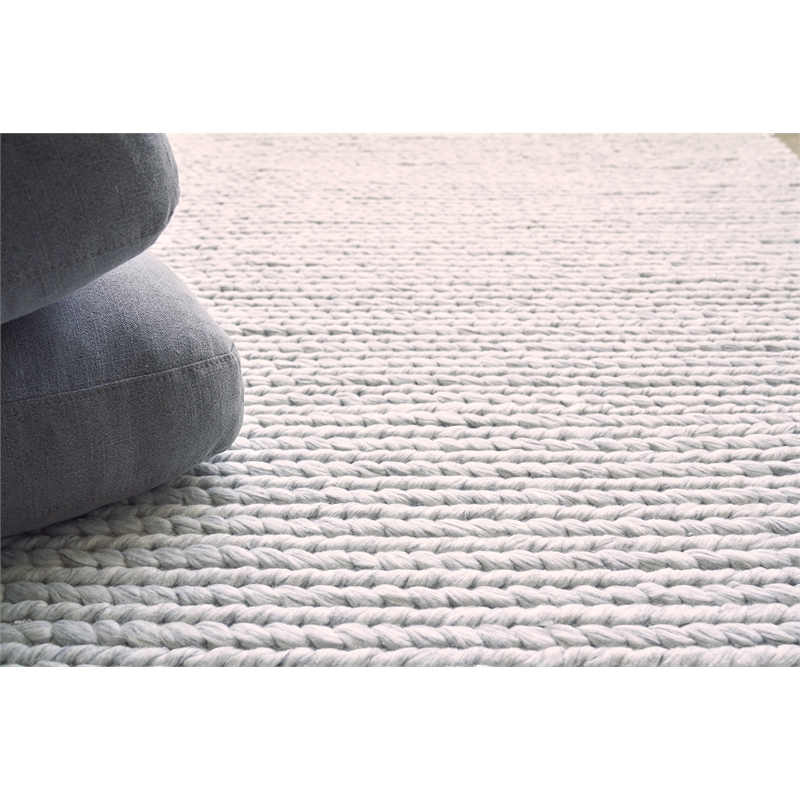 Arlow Flatweave Polyester/Cotton Light Gray 5'x7'6