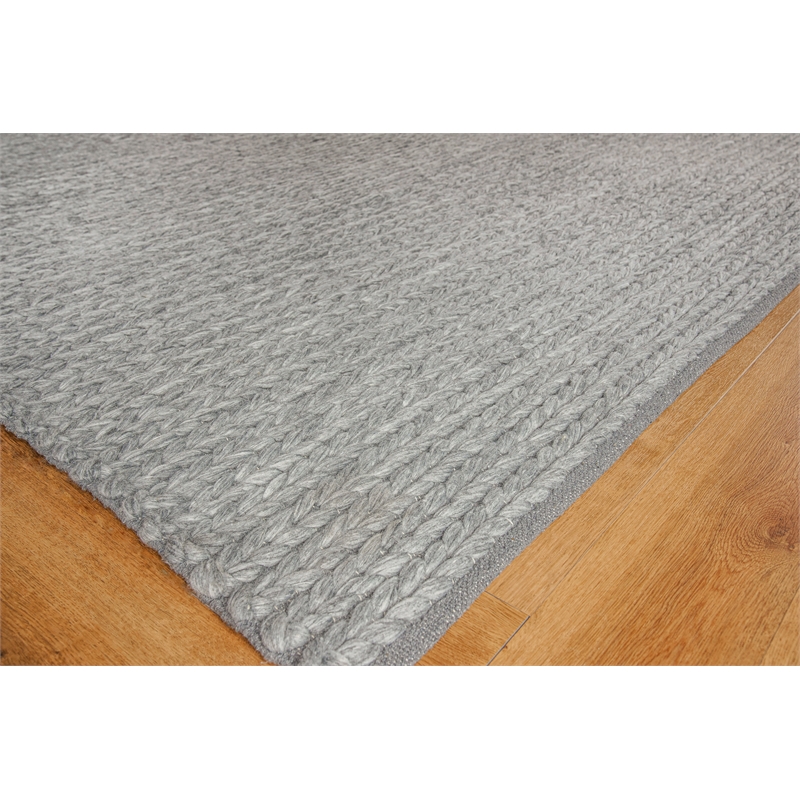 Arlow Flatweave Polyester/Cotton Dark Gray 2'x3' Area Rug