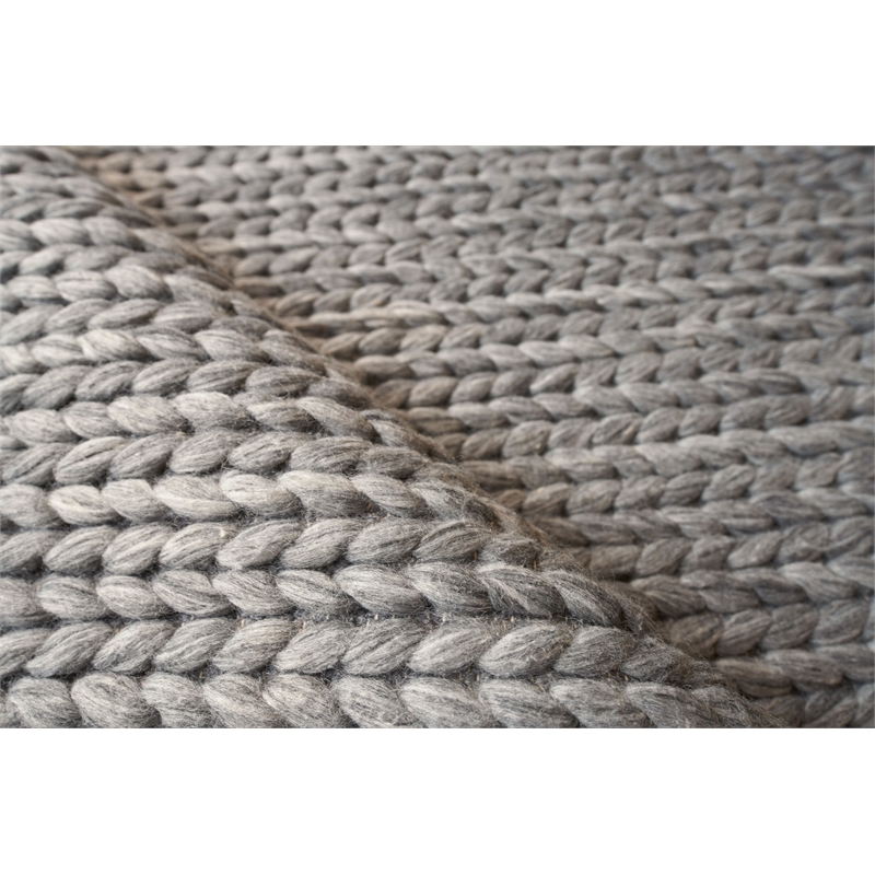 Arlow Flatweave Polyester/Cotton Dark Gray 2'x3' Area Rug