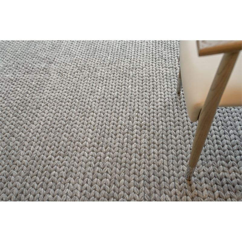 Arlow Flatweave Polyester/Cotton Dark Gray 2'x3' Area Rug