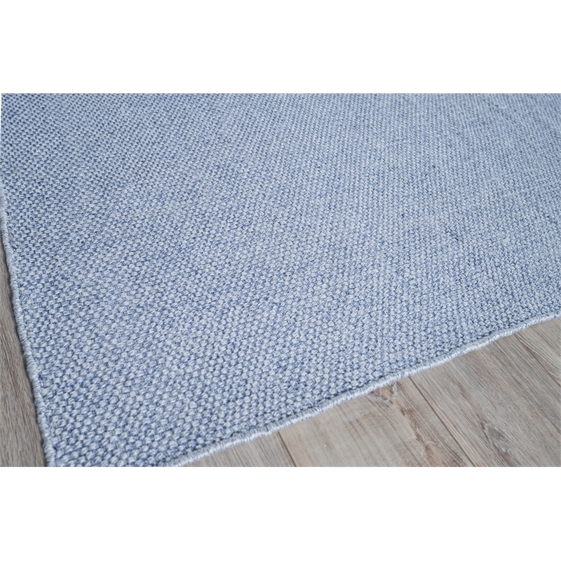 Bali Flatweave Pet Light Blue 12'x15' Area Rug