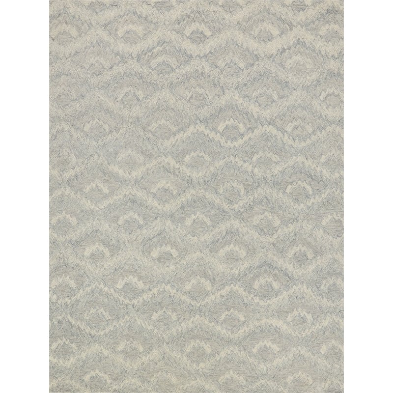 Bargello Hand-Tufted New Zealand Wool Gray 4'x6' Area Rug