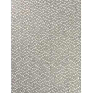 Berlin Hand-Tufted Leather/Viscose Silver/Ivory 5'x8' Area Rug