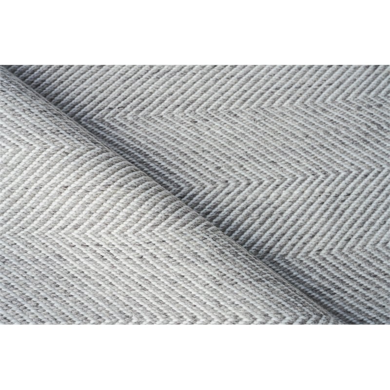 Bintan Flatweave Pet Ivory/Silver 2'x3' Area Rug