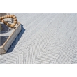 Bintan Flatweave Pet Ivory/Silver 5'x8' Area Rug