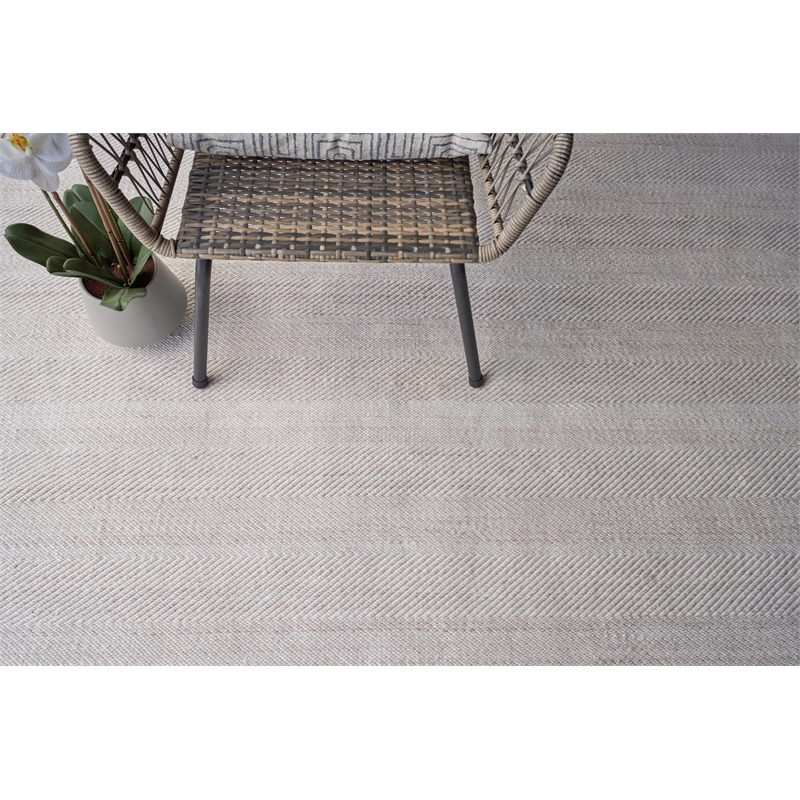 Bintan Flatweave Pet Ivory/Beige 12'x15' Area Rug