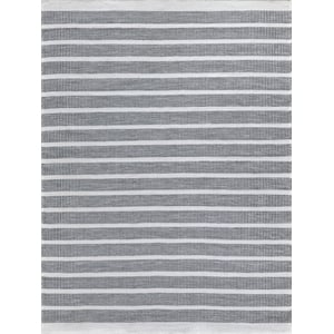 Boca Flatweave Pet Ivory/Black 9'x12' Area Rug