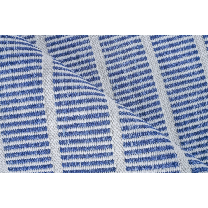 Boca Flatweave Pet Ivory/Blue 2'x3' Area Rug