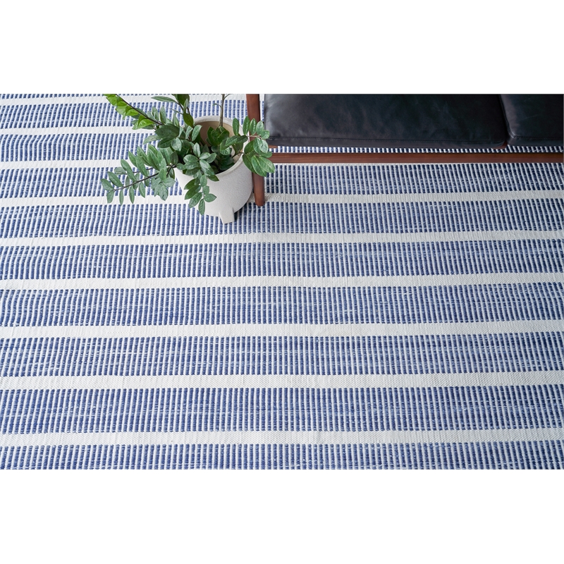 Boca Flatweave Pet Ivory/Blue 2'x3' Area Rug