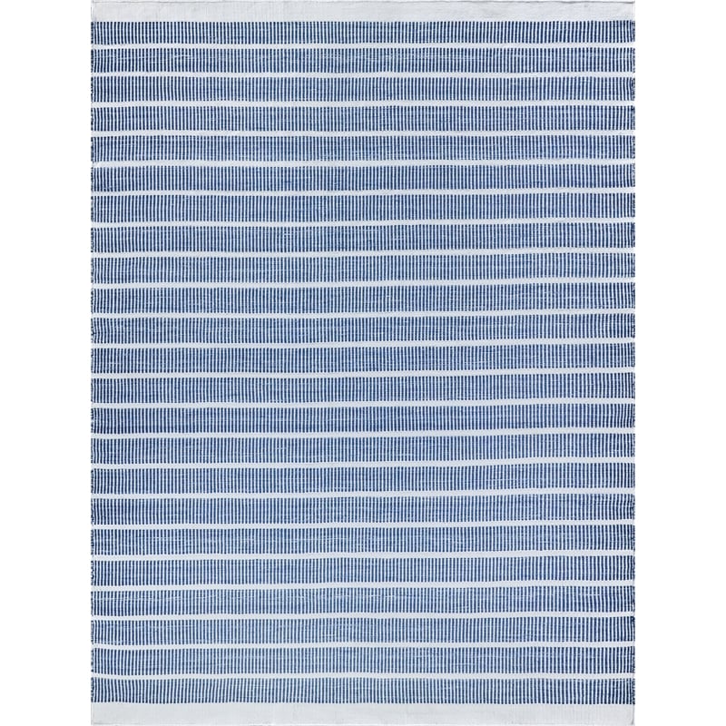 Boca Flatweave Pet Ivory/Blue 6'x9' Area Rug