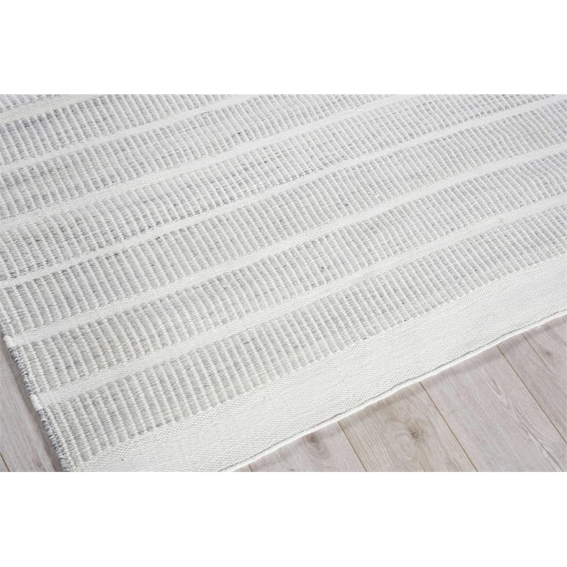 Boca Flatweave Pet Light Silver 2'x3' Area Rug