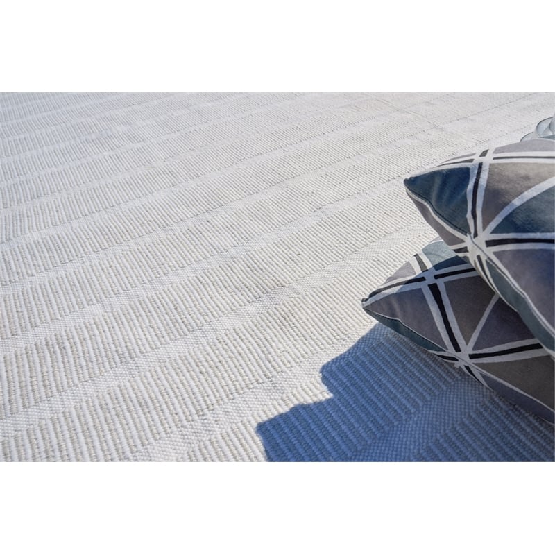 Boca Flatweave Pet Light Beige 10'x14' Area Rug