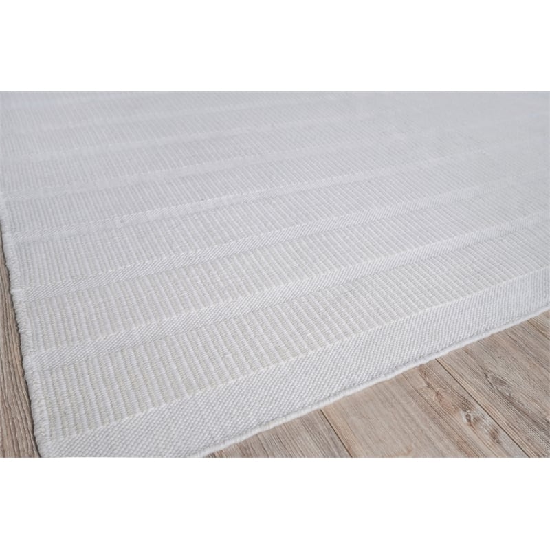 Boca Flatweave Pet Light Beige 3'x12' Area Rug