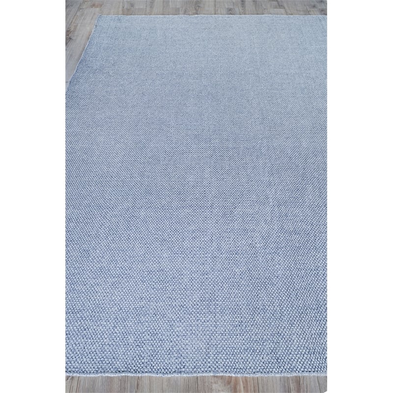 Bali Flatweave Pet Light Blue 9'x12' Area Rug