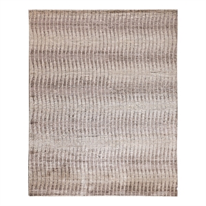 Bamboo Silk Hand-Knotted Bamboo Silk Beige/Brown 12'x15' Area Rug