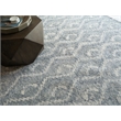 Bargello Hand-Tufted New Zealand Wool Light Blue 4'x6' Area Rug