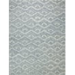 Bargello Hand-Tufted New Zealand Wool Light Blue 4'x6' Area Rug