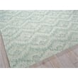 Bargello Hand-Tufted New Zealand Wool Turquoise 10'x14' Area Rug