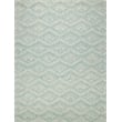 Bargello Hand-Tufted New Zealand Wool Turquoise 10'x14' Area Rug