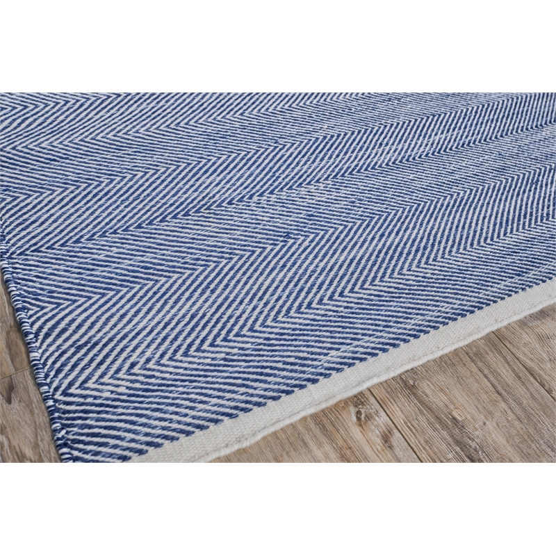 Bintan Flatweave Pet Ivory/Blue 12'x15' Area Rug