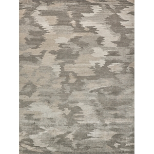 Bamboo Silk Hand-Knotted Bamboo Silk Light Silver/Gray 8'x10' Area Rug