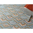 Bargello Hand-Tufted New Zealand Wool Light Blue/Multi 4'x6' Area Rug