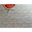 Bargello Hand-Tufted New Zealand Wool Light Blue/Multi 6'x9' Area Rug