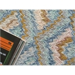 Bargello Hand-Tufted New Zealand Wool Light Blue/Multi 8'x10' Area Rug
