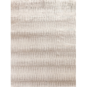 Bamboo Silk Hand-Knotted Bamboo Silk Light Gray/Brown 6'x9' Area Rug
