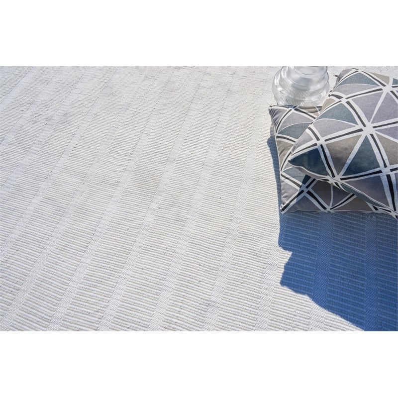 Boca Flatweave Pet Light Beige 3'x5' Area Rug