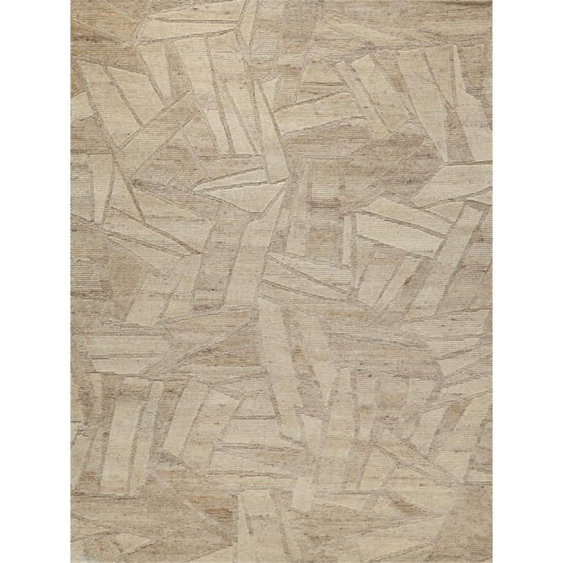 Boma Hand-Knotted Wool Beige 12'x15' Area Rug
