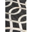 Berlin Hand-Tufted Leather/Viscose Charcoal/Ivory 11'6