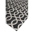 Berlin Hand-Tufted Leather/Viscose Charcoal/Ivory 9'6