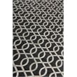 Berlin Hand-Tufted Leather/Viscose Charcoal/Ivory 9'6