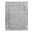 Beverly Hand-Knotted Wool/Bamboo Silk Gray 6'x9' Area Rug