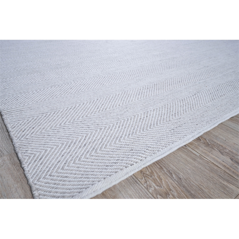 Bintan Flatweave Pet Ivory/Gray 10'x14' Area Rug