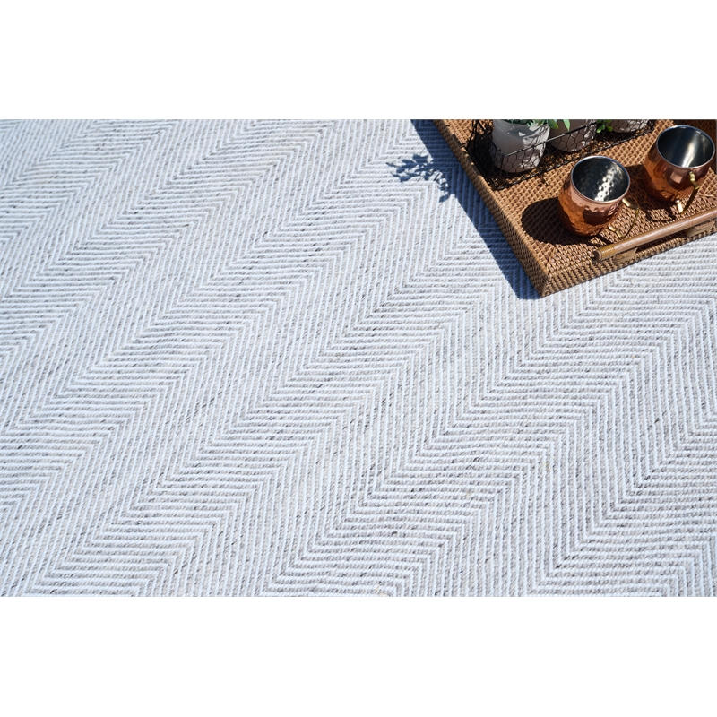 Bintan Flatweave Pet Ivory/Gray 12'x15' Area Rug