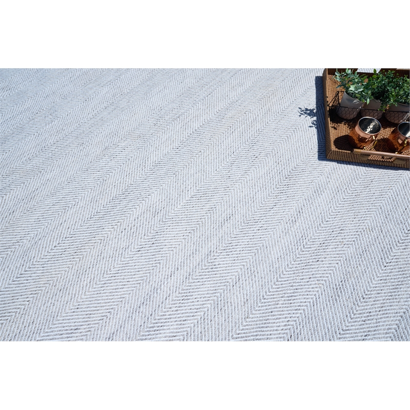 Bintan Flatweave Pet Ivory/Gray 2'x3' Area Rug