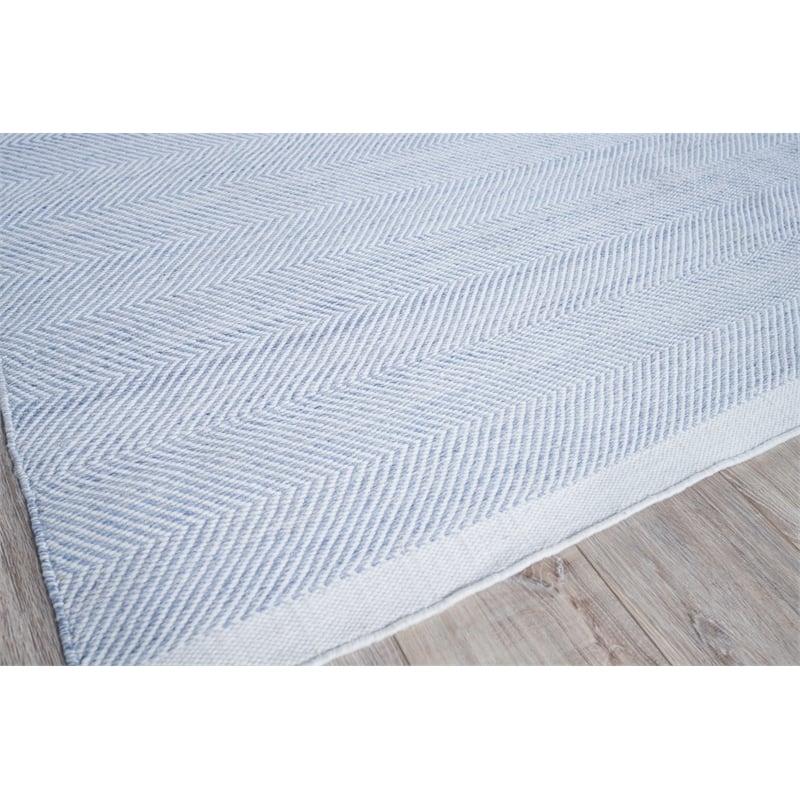 Bintan Flatweave Pet Light Blue 5'x8' Area Rug