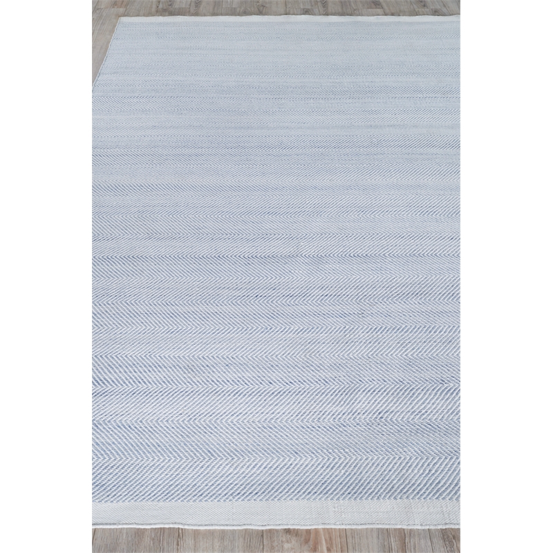 Bintan Flatweave Pet Light Blue 9'x12' Area Rug
