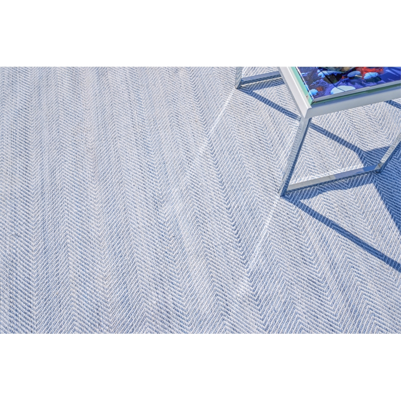 Bintan Flatweave Pet Light Blue 9'x12' Area Rug