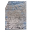 Bamboo Silk Hand-Knotted Bamboo Silk Blue/Gray 8'x21'6