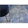 Bamboo Silk Hand-Knotted Bamboo Silk Blue/Gray 8'x21'6