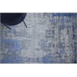 Bamboo Silk Hand-Knotted Bamboo Silk Blue/Gray 8'x21'6
