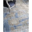 Bamboo Silk Hand-Knotted Bamboo Silk Blue/Gray 8'x21'6