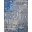 Bamboo Silk Hand-Knotted Bamboo Silk Blue/Gray 8'x21'6