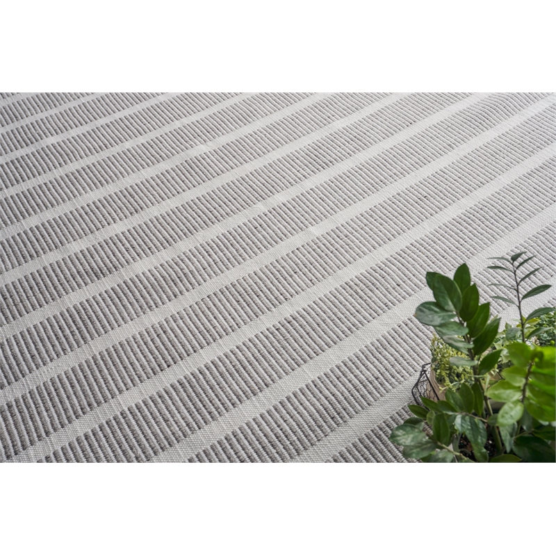 Boca Flatweave Pet Ivory/Gray 6'x9' Area Rug